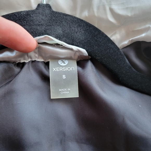 Xersion Reflective Vest Silver Black Small Zip Jacket Athletic - Picture 5 of 7